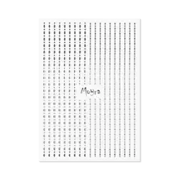 Moyra Nail Art Strips - Dots, Silver No. 02, Moyra
